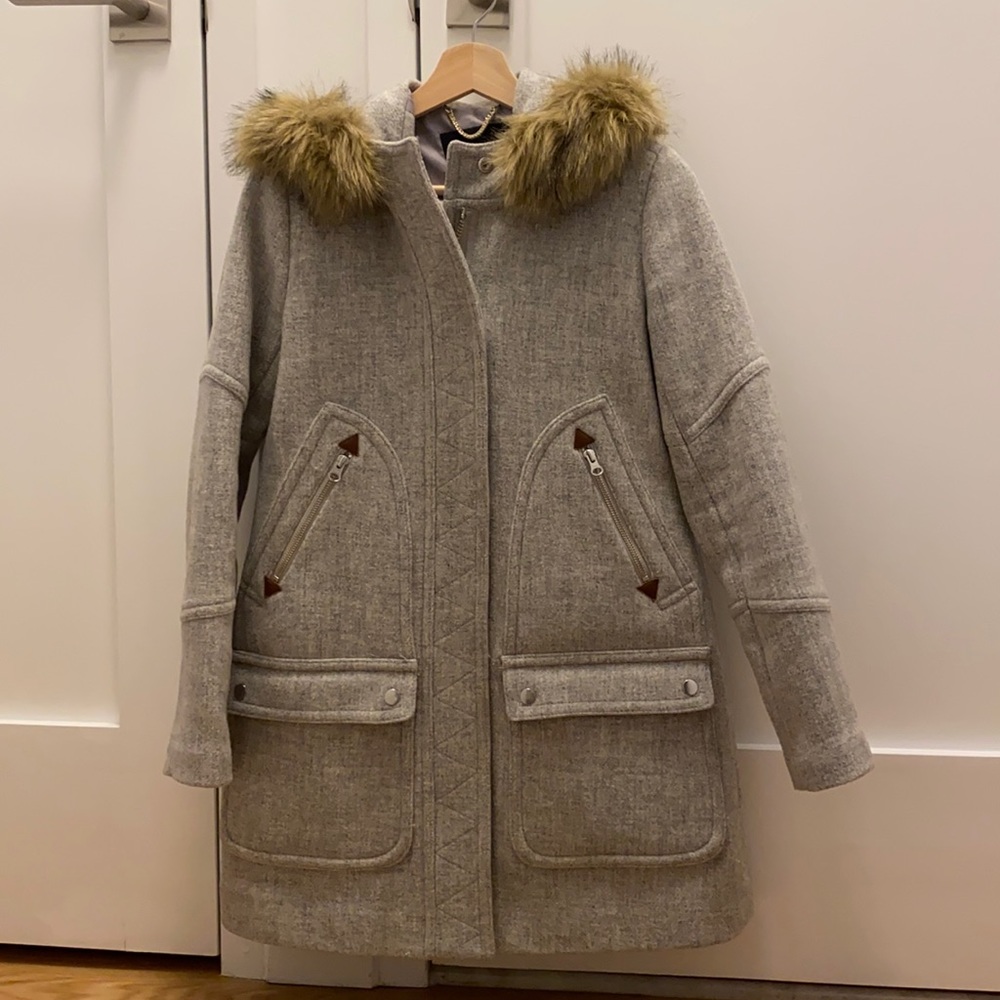 J.Crew Chateau parka in Italian stadium-cloth wool